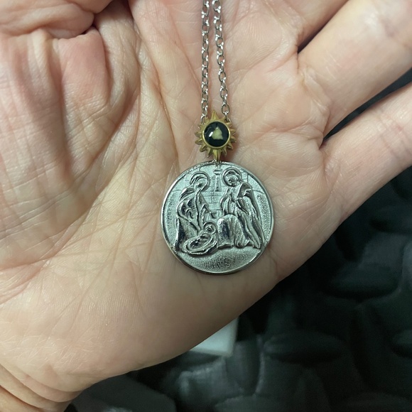 Michael Anthony Sterling Silver Religious Pendant Necklace – HSN – Vintage Style - Picture 1 of 2